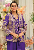 Royal Amethyst Embroidered 3-Piece Ensemble